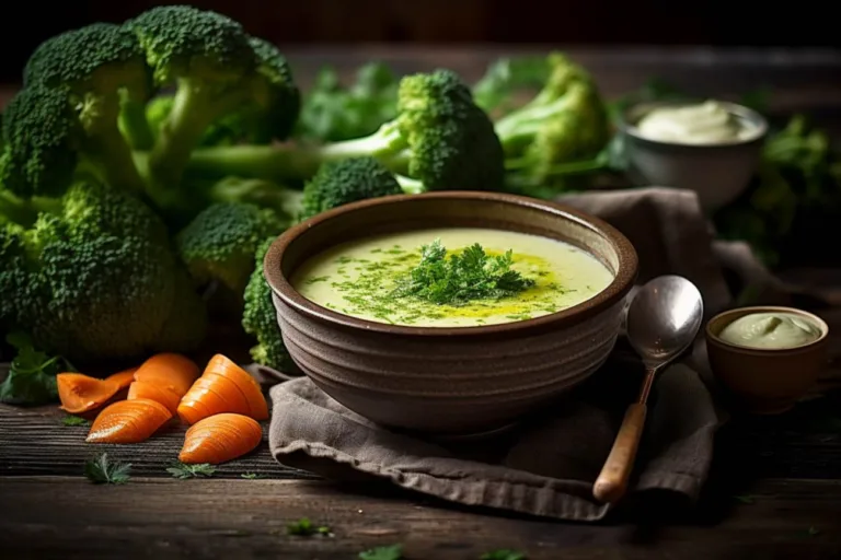 Brokolicová polievka s mrkvou a zemiakmi