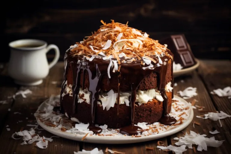 Cokoládovo kokosový koláč - výjimečná slast pro milovníky čokolády a kokosu