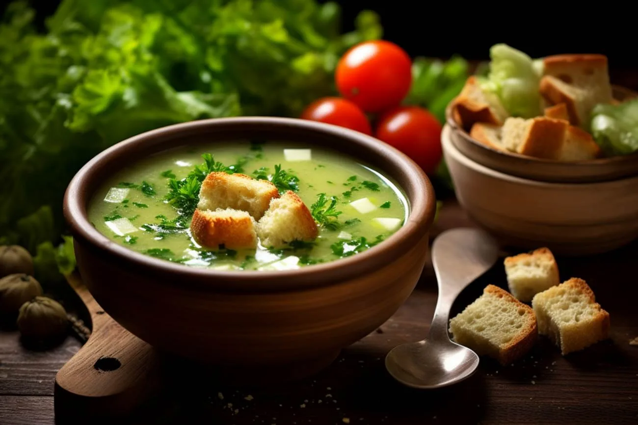 Šalátová polievka: lahodná osviežujúca delikatesa